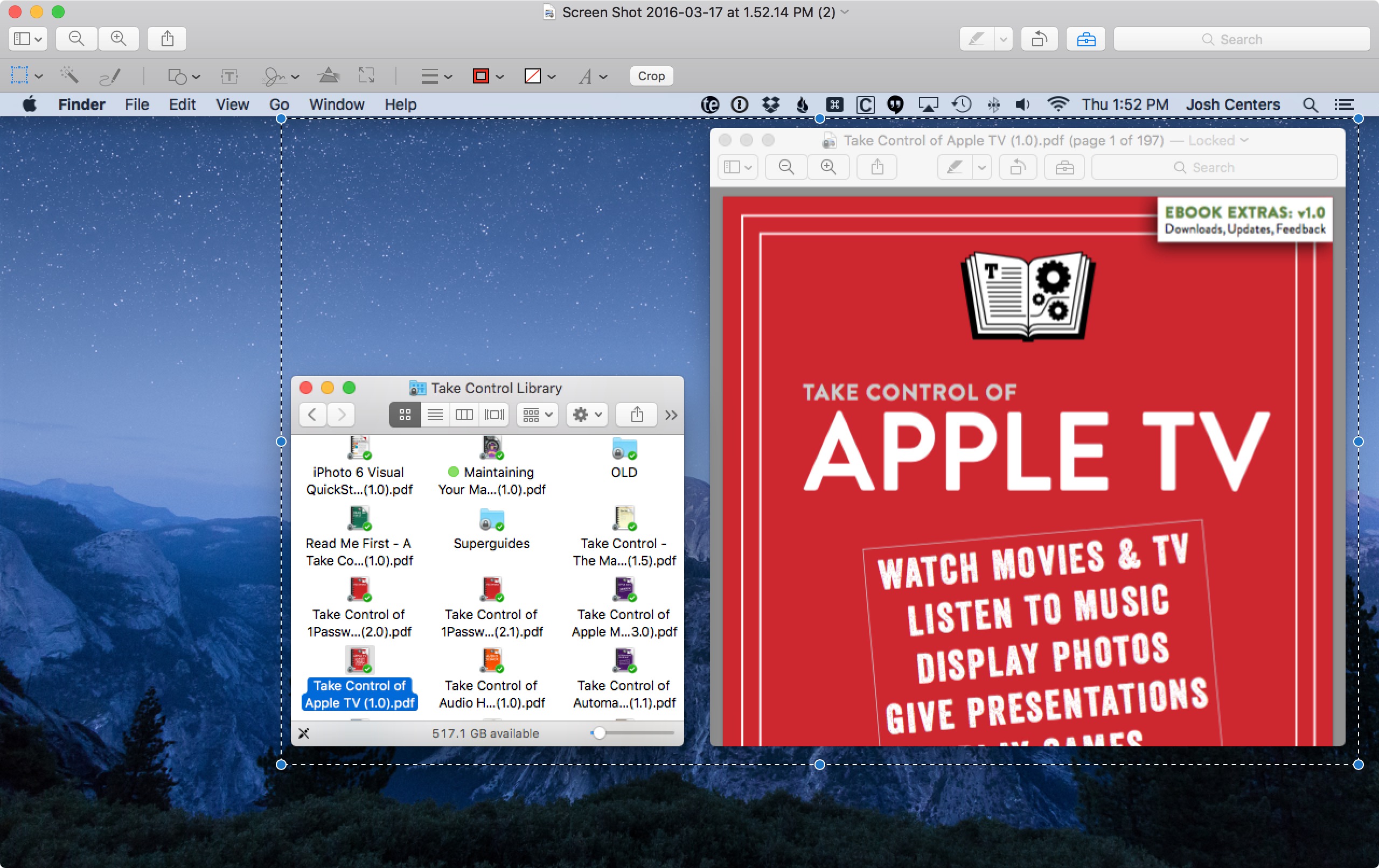 short cut for text box on preview in mac